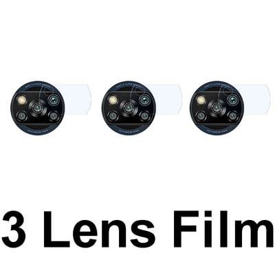 6 σε 1 Tempered Glass For Poco X3 NFC X3 Pro X3 GT X2 Screen Protector Full Cover Γυάλινη μεμβράνη φακού κάμερας για Poco X3 Pro Glass