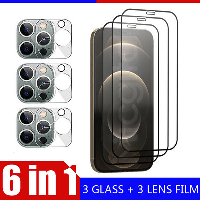 Закалено стъкло за Apple iphone 12 Pro Max iphone 12 mini Screen Protector Glass 3D Camera Lens Film For iphone 12 Pro Glass