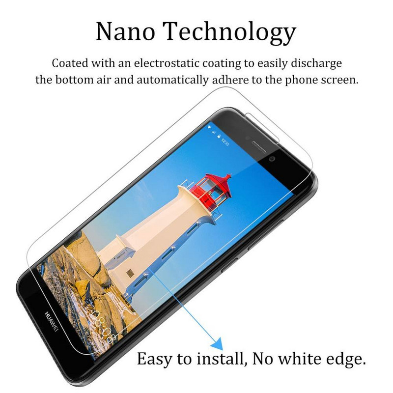 Προστατευτικό οθόνης Full Tempered Glass για Huawei P8 lite 2017 Προστασία γυαλιού ασφαλείας για Smartphone