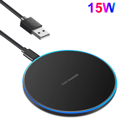 Γρήγορη βάση ασύρματης φόρτισης 30W για Samsung S22 S21 Note 20 10 Type C Επαγωγική βάση φόρτισης για iPhone 14 13 12 11 Pro XS XR X 8