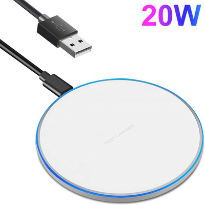 Γρήγορη βάση ασύρματης φόρτισης 30W για Samsung S22 S21 Note 20 10 Type C Επαγωγική βάση φόρτισης για iPhone 14 13 12 11 Pro XS XR X 8