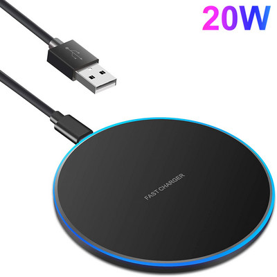 Γρήγορη βάση ασύρματης φόρτισης 30W για Samsung S22 S21 Note 20 10 Type C Επαγωγική βάση φόρτισης για iPhone 14 13 12 11 Pro XS XR X 8