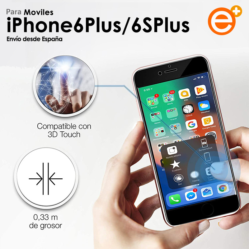 Προστατευτικό οθόνης Full Tempered Glass για iPhone 6 Plus 6S Plus Προστασία γυαλιού ασφαλείας για Smartphone