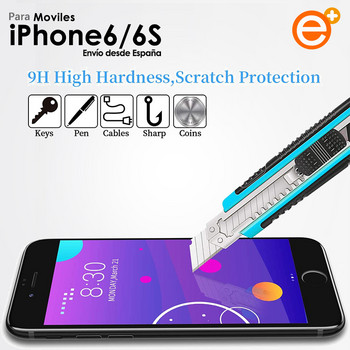 Προστατευτικό οθόνης Full Tempered Glass για iPhone 6 6S Προστασία γυαλιού ασφαλείας για Smartphone