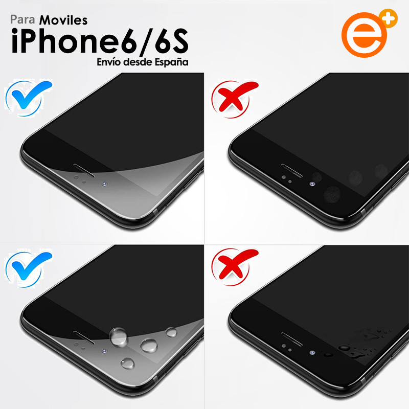 Pilno grūdinto stiklo ekrano apsauga iPhone 6 6S Apsauginio stiklo apsauga išmaniajam telefonui