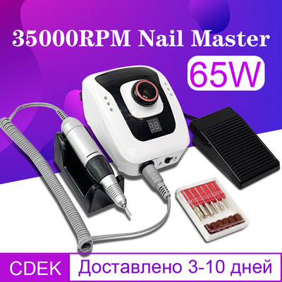 65 W teljesítményű elektromos körömfúró szerszám manikűr géphez Nail Art Reszelő körömfúró szerszám pedikűr készülék köröm kellékekhez