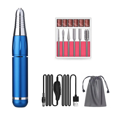 Nešiojamas elektrinis nagų gręžtuvas akriliniams nagams 35000 RPM nagų dildė Manikiūras Pedikiūras Nagų dailės įranga Nagų salono įrankis