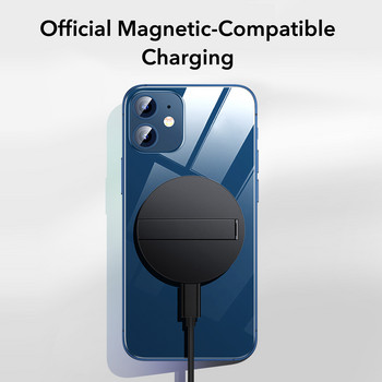 Ασύρματος φορτιστής ESR για iPhone 12 Pro Max Kickstand 7,5W Qi Fast Charging Μαγνητική συμβατή βάση προσαρμογέα για iPhone 12 Pro