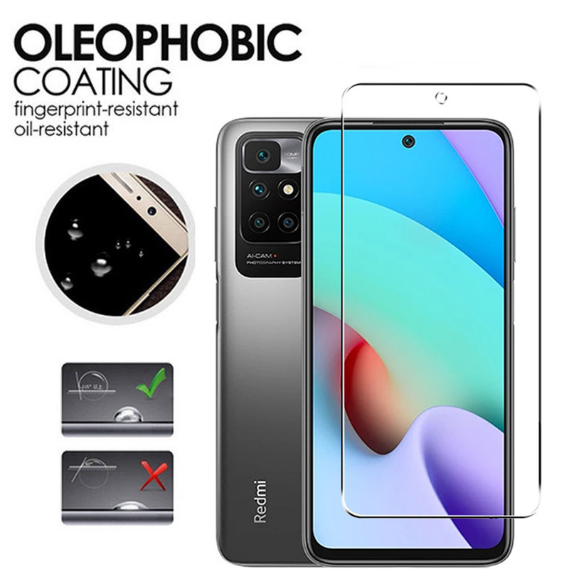Protector de ecran pentru Xiaomi Redmi 10 2022 NFC 10C Global 2in1 din sticlă securizată Lentila camerei Film de protecție pe sticlă Redmi 10 2022