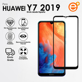 Pilna rūdīta stikla ekrāna aizsargs Huawei Y7 2019 viedtālruņa drošības stikla aizsardzībai