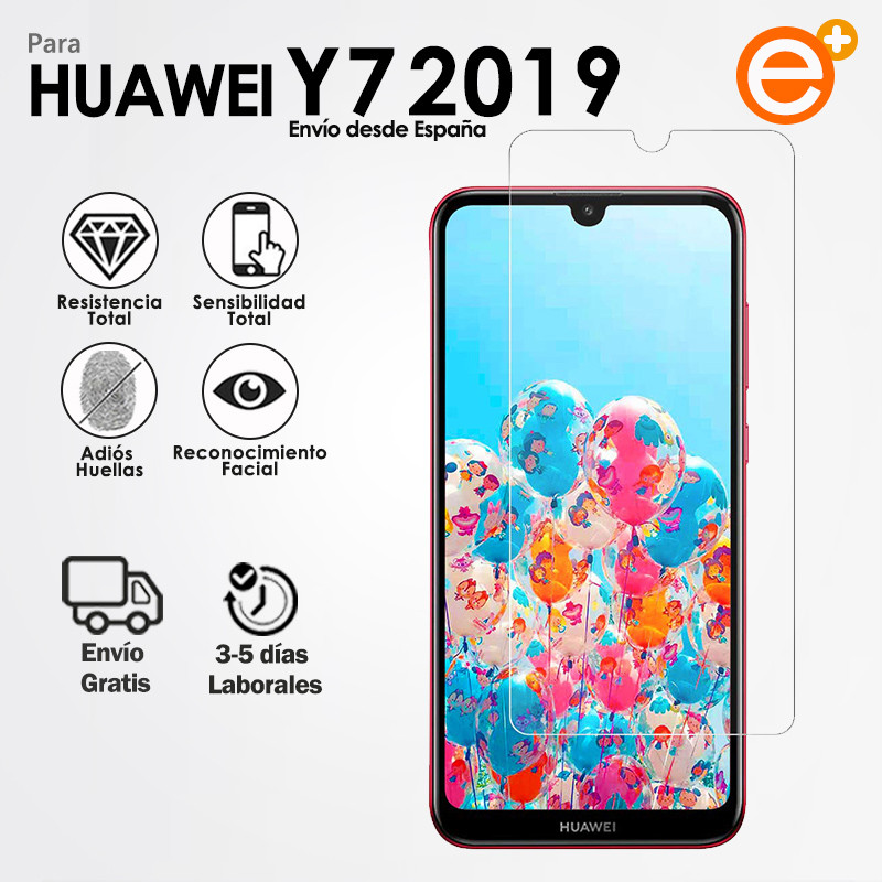 Pilna rūdīta stikla ekrāna aizsargs Huawei Y7 2019 viedtālruņa drošības stikla aizsardzībai