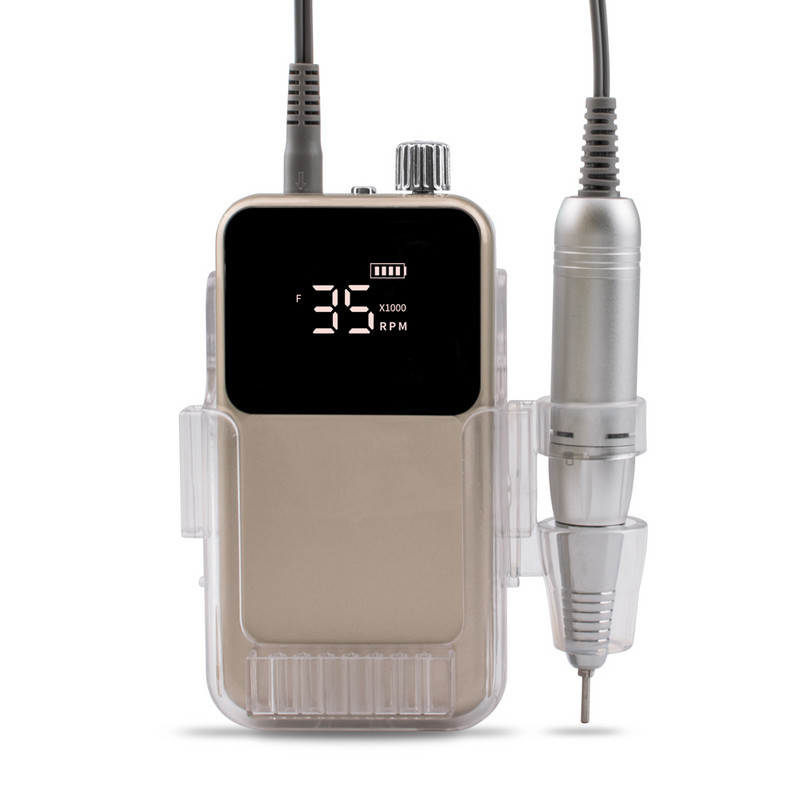 SIMINAIL stačiakampis nagų gręžtuvas įkraunamas darbastalio pagrindas 35000RPM manikiūras elektrinis aparatas nagų dildė pedikiūras belaidis gręžimas