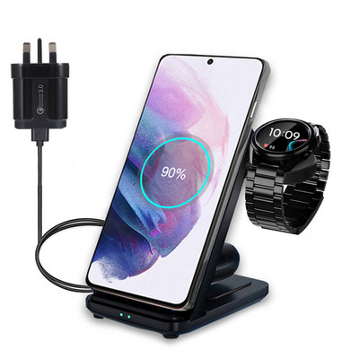 Βάση ασύρματης φόρτισης 3 σε 1 Για Samsung Galaxy Watch 3/4 Active 2/1 S22 Ultra S21 S20 Γρήγορη φόρτιση για Samsung Watch 4