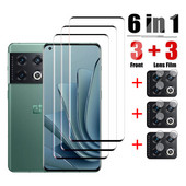 Προστατευτικό οθόνης 6 σε 1 για φακό κάμερας Oneplus 10 Pro Tempered Glass στο Oneplus 9 8 10 Pro 8T 9R 9RT nord 2 glass