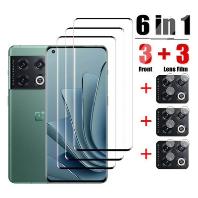 Προστατευτικό οθόνης 6 σε 1 για φακό κάμερας Oneplus 10 Pro Tempered Glass στο Oneplus 9 8 10 Pro 8T 9R 9RT nord 2 glass