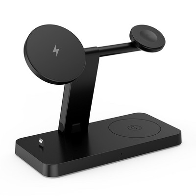 37 W 4 viename magnetinis belaidžio įkroviklio stovas skirtas iPhone 14 13 12 11 Pro Max greito įkrovimo dokui Apple Watch 8 7 SE 6 Airpods 3