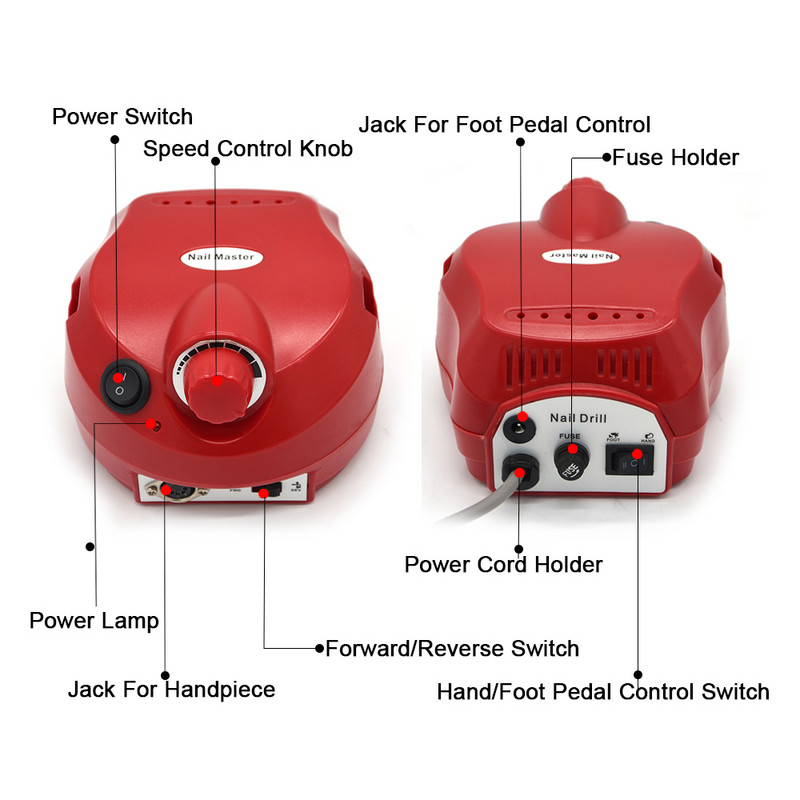 35000 RPM elektrinė nagų gręžimo mašina manikiūro gręžimo mašina pedikiūro gręžimo mašina stipri nagų gręžimo mašina salono nagų gręžimo mašina