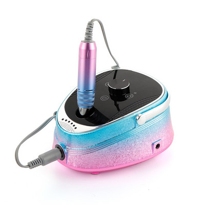 Belaidė nagų gręžimo mašina 35000 RPM įkraunama nagų gręžimo mašina profesionali nagų dailės manikiūro įrangos rinkinio dildė pjaustyklė