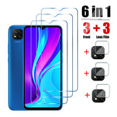 Γυαλί με σκληρυμένο φακό κάμερας 6 ιντσών για Xiaomi Redmi 9C NFC 9A 9T 9 Global Screen Protector Film σε γυαλί Redmi 9 9C NFC 9A 9T