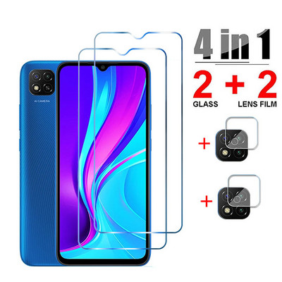 Γυαλί με σκληρυμένο φακό κάμερας 6 ιντσών για Xiaomi Redmi 9C NFC 9A 9T 9 Global Screen Protector Film σε γυαλί Redmi 9 9C NFC 9A 9T
