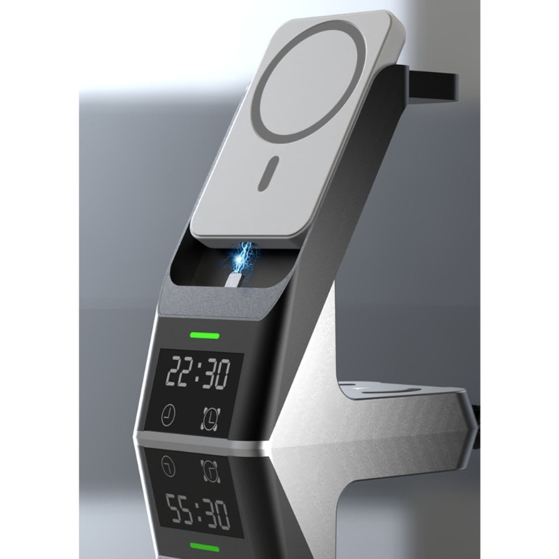 Y8AD 6 u 1 15 W stalak za punjenje, univerzalni telefon, sat, slušalica, držač bežičnog punjača