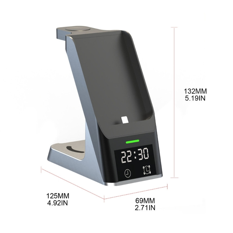 Y8AD 6 u 1 15 W stalak za punjenje, univerzalni telefon, sat, slušalica, držač bežičnog punjača