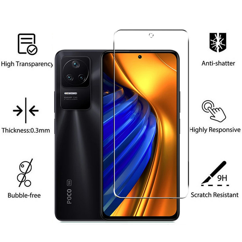 Sticlă securizată 6in1 pentru Xiaomi Poco F4 F3 Protector de ecran Film de protecție lentile camerei pe sticlă de protecție Poco F4 5G