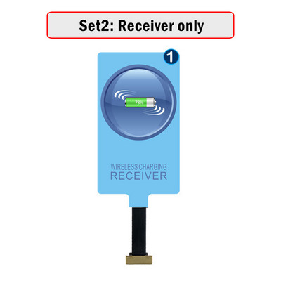 Qi bežični punjač i prijemnik za Samsung Galaxy A01 A02 A03 A04 A10 M01 M02 M10 A6 A7 2018 Micro USB adapter za bežično punjenje