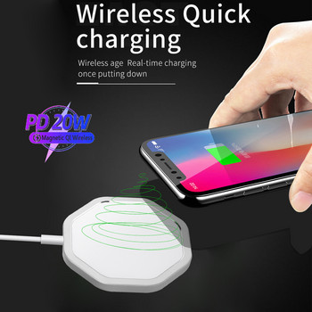 PD 20W Wireless Charger Magnetic for iPhone 12 Series Induction Charger QI Wireless Charger for iphone 13 Xiaomi Huawei Samsung