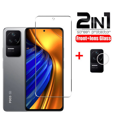 HD grūdintas stiklas, skirtas Poco F4 5G ekrano apsaugai, fotoaparato objektyvo plėvelė, skirta Xiaomi Poco F4 5G apsauginiam stiklui