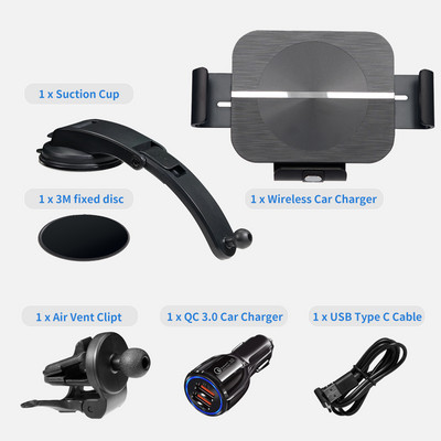 Στήριγμα καθρέφτη 15W Dual Coil Qi ασύρματο φορτιστή αυτοκινήτου Συμβατό με Samsung Galaxy Z Fold4 Fold3 Z Fold2 Fold S22U Note 20