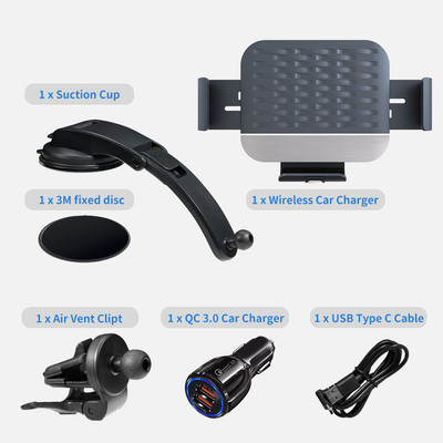 Στήριγμα καθρέφτη 15W Dual Coil Qi ασύρματο φορτιστή αυτοκινήτου Συμβατό με Samsung Galaxy Z Fold4 Fold3 Z Fold2 Fold S22U Note 20