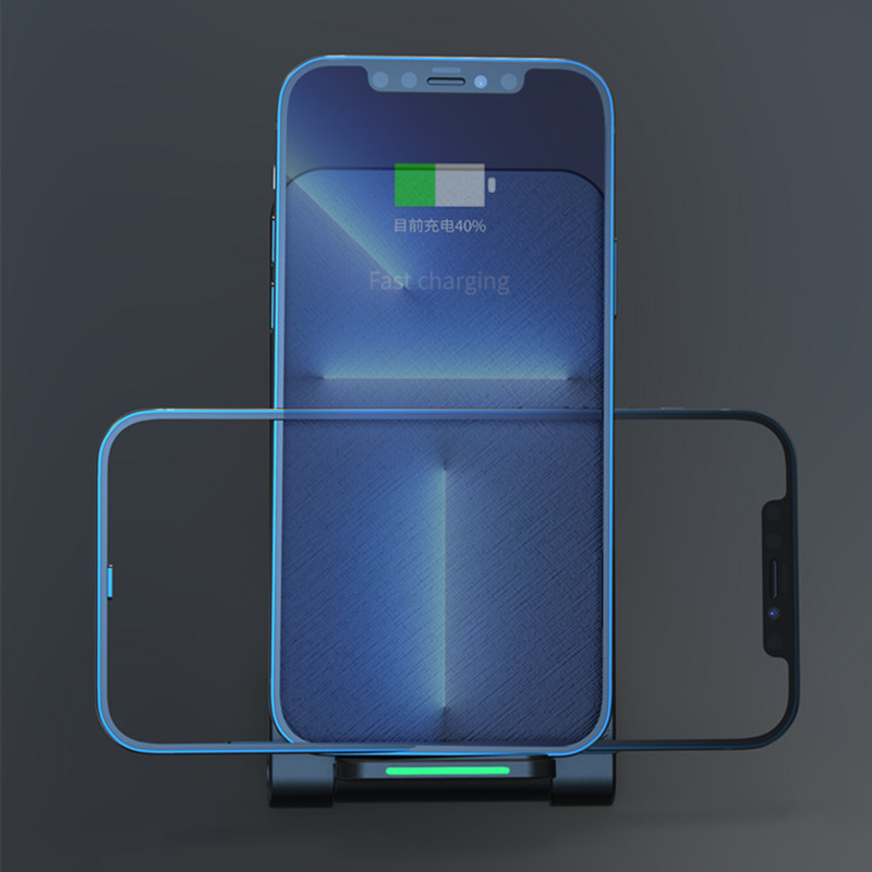 Încărcător rapid fără fir 15w pentru Apple iPhone 11 12 13 14 Pro Max Suport de încărcare prin inducție pentru telefon mobil Încărcătoare portabile cu suport