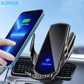 Bežični nosač za auto punjač 15W brzo punjenje, automatski stezni ventilacijski otvor, držač mobitela za sve iPhone Android pametne telefone