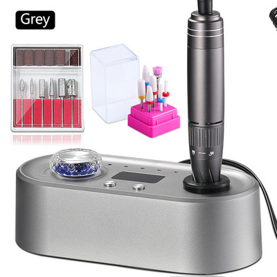 Mașină electrică de găurit unghii, 40000 rpm, cu modul de pauză, cu vibrații reduse, freză pentru manichiură profesie, pentru utilizarea în salonul de unghii acrilice