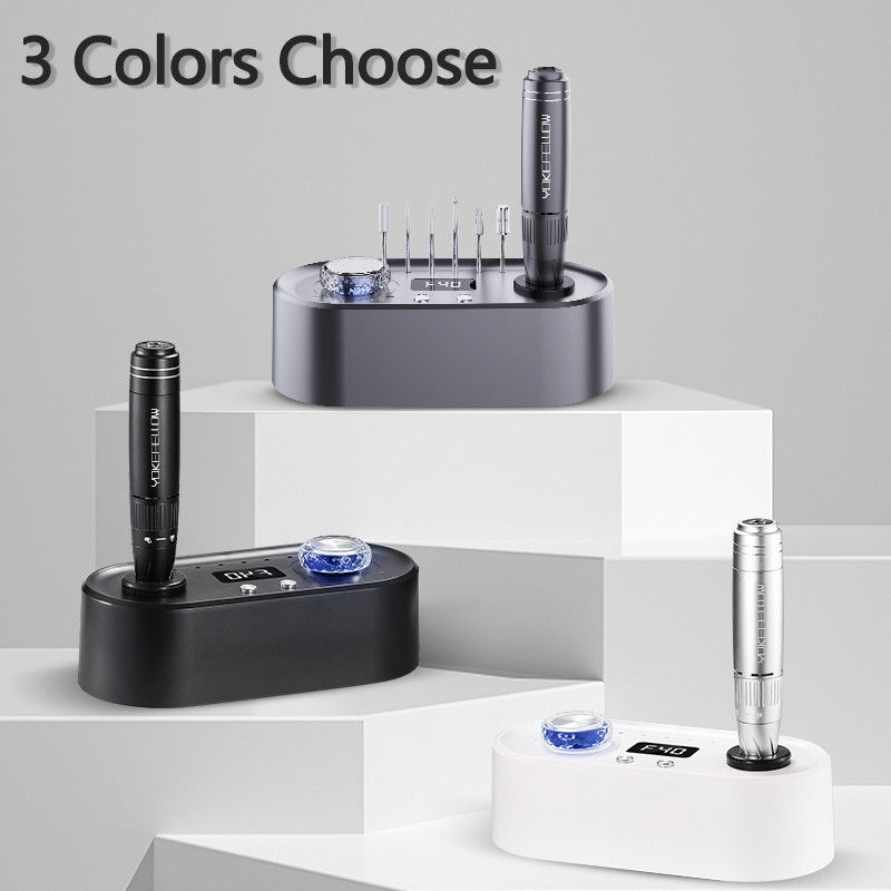 Mașină electrică de găurit unghii, 40000 rpm, cu modul de pauză, cu vibrații reduse, freză pentru manichiură profesie, pentru utilizarea în salonul de unghii acrilice