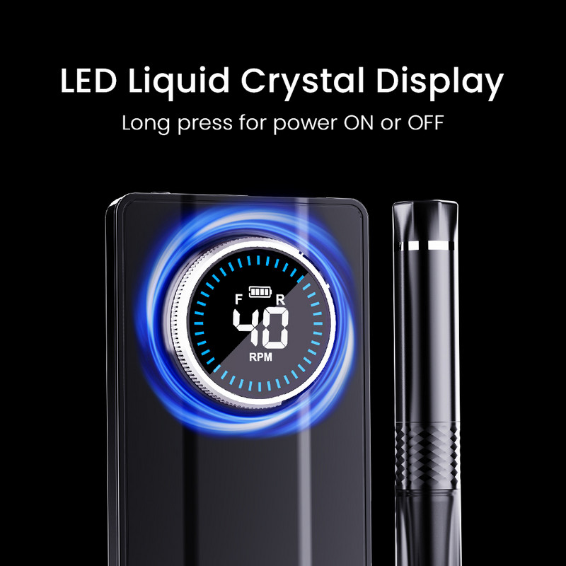 40000 RPM įkraunamas bešepetis nagų gręžimo manikiūras Profesionalus bešepetis variklis, skirtas gelinio lakavimo nagų šlifuokliui nagų dailės įrangai