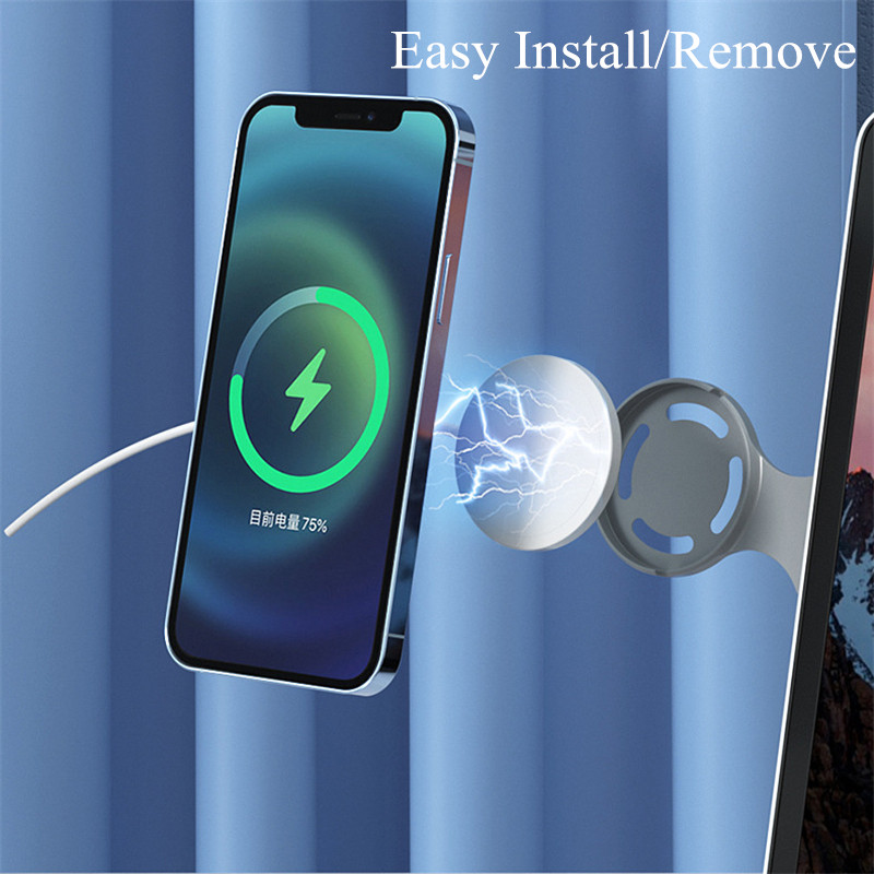 Nešiojamojo kompiuterio prailgintas šoninis laikiklis skirtas Macsafe iphone 14 Pro Max 13 12 Samsung kompiuterio ekranui šoninis magnetinis belaidžio įkrovimo laikiklis