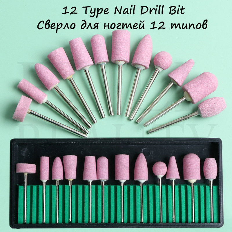 Set de mașini de găurit electrice profesionale pentru unghii, freză, manichiură, pedichiură, pentru îndepărtarea gelului de unghii, echipament de șlefuire FBHBS-011P