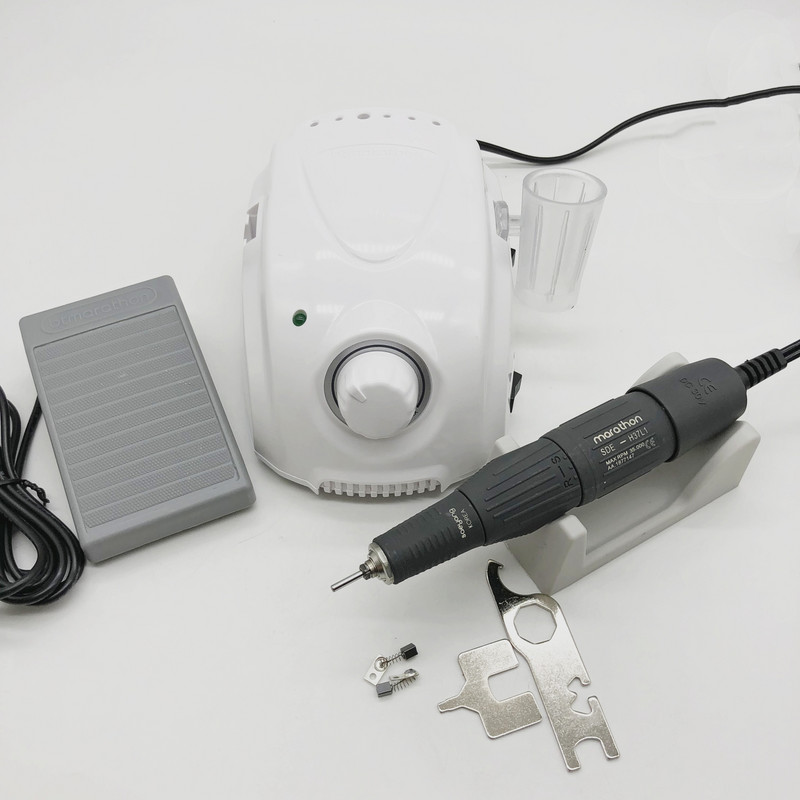 65 W BT MARATHON-Champion-3 mikromotoro valdymo blokas 35000 aps./min Aukštos kokybės rankenos elektrinis manikiūro gręžimo rinkinys Nagų gręžimo įranga