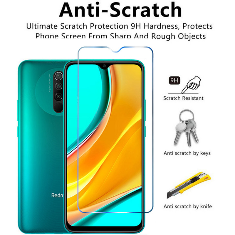 Προστατευτικό οθόνης για Xiaomi Redmi 9C NFC 9A 9T Global 2in1 Tempered Glass φακός κάμερας Προστατευτικό φιλμ σε γυαλί Redmi 9 9C NFC 9A