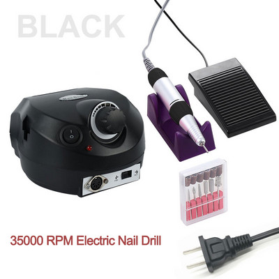 Noul aparat de găurit electric pentru unghii, 35000 rpm, mașină de manichiură, pentru manichiură, pedichiură, instrumente pentru pile de unghii, truse de găurit, truse de instrumente