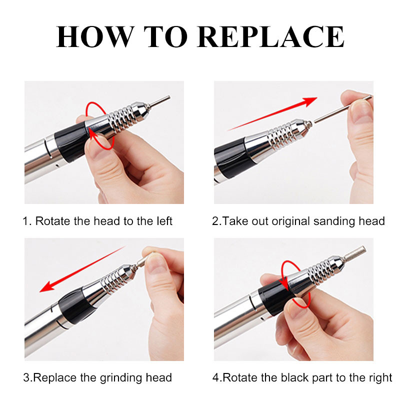 Noul aparat de găurit electric pentru unghii, 35000 rpm, mașină de manichiură, pentru manichiură, pedichiură, instrumente pentru pile de unghii, truse de găurit, truse de instrumente