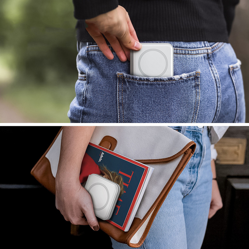 2 u 1 15 W magnetski sklopivi prijenosni bežični punjač za iPhone 14 13 12 Pro Max mini X 8 AirPods Pro 3 Apple Watch 8 7 SE 6