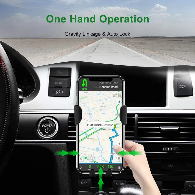 30W Qi bežični brzi punjač Otvor za ventilaciju u automobilu Držač za mobitel Stalak za punjenje za IPhone 14 13 12 11 Pro Max Xiaomi Samsung