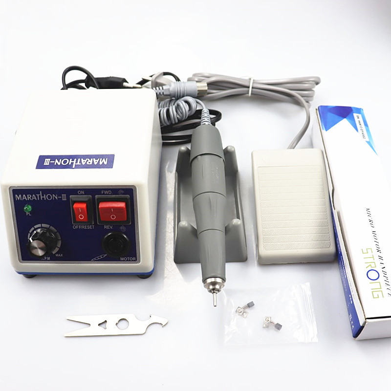 STRONG 210 Dental Lab MARATHON mikromotoros gép N3 + PRO 105LN 50000RPM kézidarab egyenes kontraszögű kézidarab