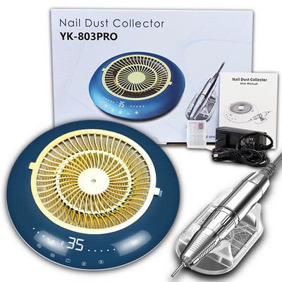 Mașină electrică de găurit unghii 35000 RPM pentru unghii cu gel acrilic cu colector de praf pentru unghii Filtru înlocuibil Salon de unghii profesional