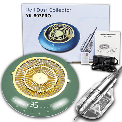 Mașină electrică de găurit unghii 35000 RPM pentru unghii cu gel acrilic cu colector de praf pentru unghii Filtru înlocuibil Salon de unghii profesional