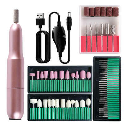 11000 apgr./min USB elektriskā nagu urbjmašīna Manikīra piederumi profesionāļiem Gēla noņemšanas līdzeklis pedikīra nagiem Equipments rīku komplekts #USB