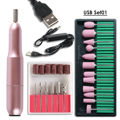 11000 ford./perc USB elektromos körömfúró gép manikűr kellékek profiknak gél eltávolító pedikűr köröm felszerelés eszközkészlet #USB